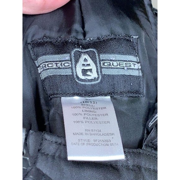 Kid’s Medium 10/12 Black Insulated Snow Jumper - Picture 3 of 3